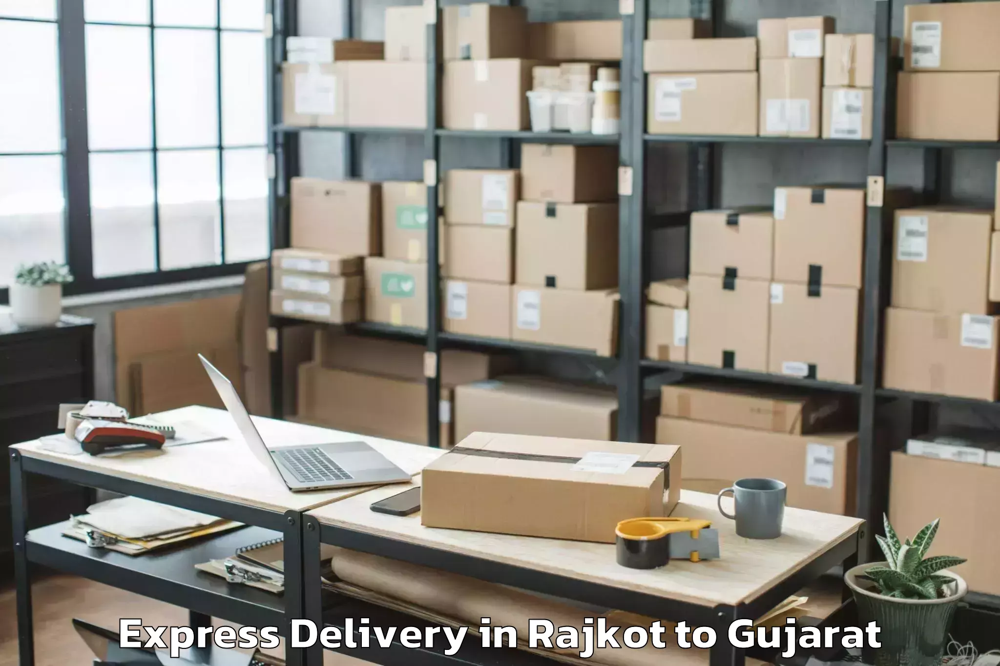 Professional Rajkot to Lathi Express Delivery